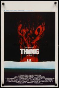 6j781 THING Belgian '82 John Carpenter, cool sci-fi horror art, the ultimate in alien terror!