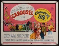6j059 CAROUSEL 1/2sh '56 Shirley Jones, Gordon MacRae, Rodgers & Hammerstein musical!