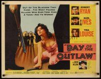 6j086 DAY OF THE OUTLAW style A 1/2sh '59 Robert Ryan, Burl Ives, sexy Tina Louise!
