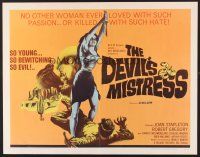 6j096 DEVIL'S MISTRESS 1/2sh '65 Robert Gregory, Joan Stapleton in vampire cowboy western!