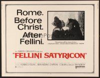 6j117 FELLINI SATYRICON 1/2sh '70 Federico's Italian cult classic, Rome before Christ!
