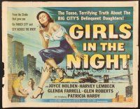 6j134 GIRLS IN THE NIGHT style A 1/2sh '53 sexy smoking bad girl Joyce Holden w/beret!