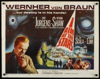6j177 I AIM AT THE STARS 1/2sh '60 Curt Jurgens as Wernher Von Braun, our destiny is in his hands!