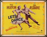 6j221 LET'S DANCE style B 1/2sh '50 great image of dancing Fred Astaire & Betty Hutton!