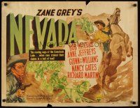 6j261 NEVADA style A 1/2sh '44 Robert Mitchum, Anne Jeffreys, from Zane Grey's story!