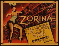 6j272 ON YOUR TOES style B 1/2sh '39 Eddie Albert, wonderful image of sexy dancer Vera Zorina!