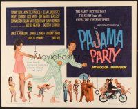 6j277 PAJAMA PARTY 1/2sh '64 Annette Funicello in sexy lingerie, Tommy Kirk, Buster Keaton shown!