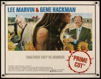 6j288 PRIME CUT 1/2sh '72 Lee Marvin w/machine gun, Gene Hackman w/cleaver!