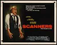 6j309 SCANNERS 1/2sh '81 David Cronenberg, in 20 seconds your head explodes, sci-fi art by Joann!