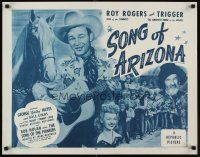 6j327 SONG OF ARIZONA style A 1/2sh R54 Roy Rogers with guitar, Dale Evans, Gabby Hayes, Trigger!