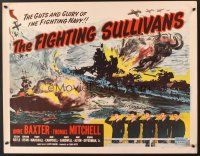 6j341 SULLIVANS 1/2sh R51 Anne Baxter, Thomas Mitchell & 5 heroic doomed brothers in World War II!