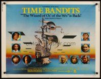 6j355 TIME BANDITS 1/2sh R82 John Cleese, Sean Connery, art by director Terry Gilliam!