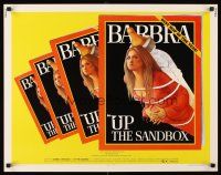6j365 UP THE SANDBOX 1/2sh '73 Time Magazine parody art of Barbra Streisand by Richard Amsel!