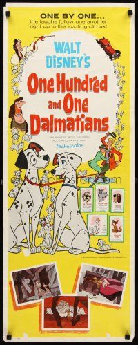 6k568 ONE HUNDRED & ONE DALMATIANS insert '61 most classic Walt Disney canine family cartoon!
