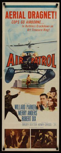 6k141 AIR PATROL insert '62 helicopter police, Willard Parker, Merry Anders, Robert Dix