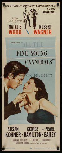 6k145 ALL THE FINE YOUNG CANNIBALS insert '60 art of Robert Wagner about to kiss sexy Natalie Wood
