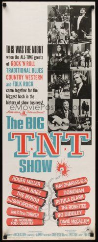 6k198 BIG T.N.T. SHOW insert '66 all-star rock & roll, traditional blues, country western, folk rock