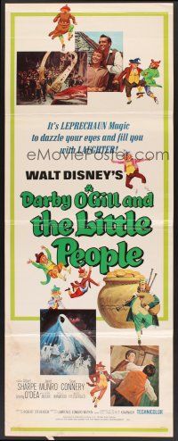 6k273 DARBY O'GILL & THE LITTLE PEOPLE insert R69 Disney, Sean Connery, it's leprechaun magic!