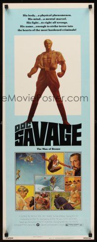 6k292 DOC SAVAGE insert '75 Ron Ely is The Man of Bronze, written by George Pal!