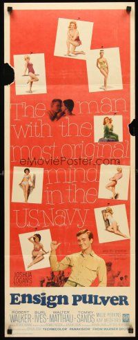 6k309 ENSIGN PULVER insert '64 artwork of Robert Walker & sexy pin-up girls, Mister Roberts!