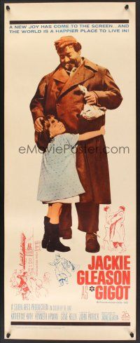 6k344 GIGOT insert '62 cute Katherine Kath hugs Jackie Gleason, directed by Gene Kelly!