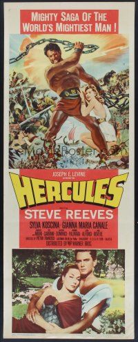 6k370 HERCULES insert '59 great artwork & photo of the world's mightiest man Steve Reeves!