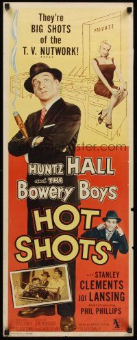 6k382 HOT SHOTS insert '56 Huntz Hall & The Bowery Boys, sexy Joi Lansing!