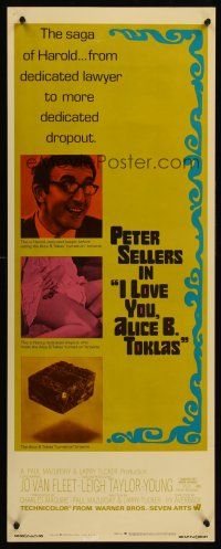 6k397 I LOVE YOU, ALICE B. TOKLAS insert '68 Peter Sellers eats turned-on marijuana brownies!