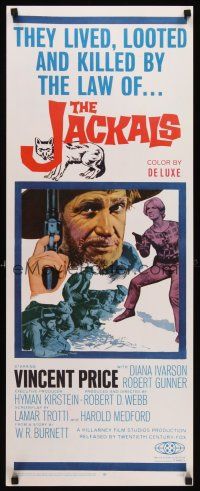 6k434 JACKALS insert '67 Vincent Price plundering in South Africa with ruthless companions!