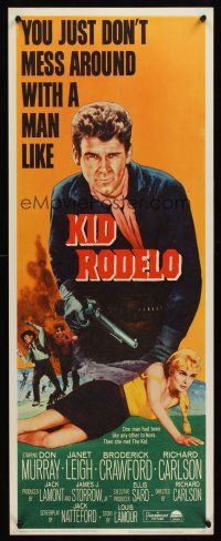 6k445 KID RODELO insert '66 you just don't mess with a man like Don Murray, sexy Janet Leigh!