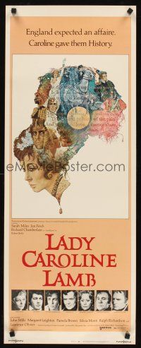 6k460 LADY CAROLINE LAMB insert '73 directed by Robert Bolt, great art of Sarah Miles & cast!