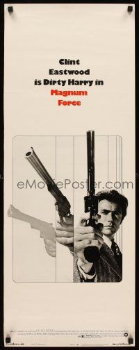 6k508 MAGNUM FORCE insert '73 Clint Eastwood is Dirty Harry pointing his huge gun!