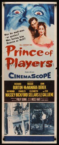 6k602 PRINCE OF PLAYERS insert '55 Richard Burton as Edwin Booth, greatest stage actor ever!