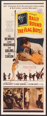 6k616 RALLY ROUND THE FLAG BOYS insert '59 Leo McCarey, Paul Newman loves Joanne Woodward!