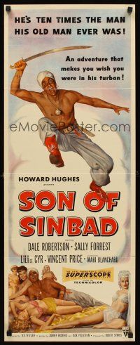 6k666 SON OF SINBAD insert '55 Howard Hughes, great art of super sexy harem women!
