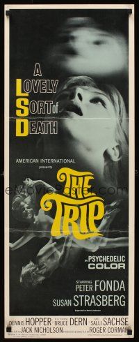 6k744 TRIP insert '67 AIP, written by Jack Nicholson, LSD, wild sexy psychedelic drug image!