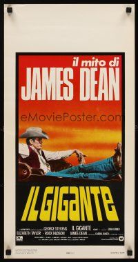 6k040 GIANT Italian locandina R83 best image of James Dean reclined in car, George Stevens directed
