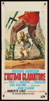 6k067 MESSALINA VS. THE SON OF HERCULES Italian locandina '64 Casaro art of Richard Harrison!