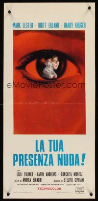 6k117 WHAT THE PEEPER SAW Italian locandina '72 Mark Lester, Britt Ekland, Kruger, Lilli Palmer!