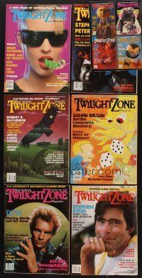 6m019 LOT OF 10 TWILIGHT ZONE MAGAZINES '85 - '88 in the tradition of the television series!