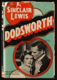 6m180 DODSWORTH fourth edition hardcover book '29 written by Sinclair Lewis!