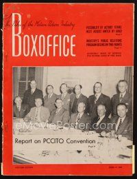 6m075 BOX OFFICE exhibitor magazine April 10, 1948 Unconquered, Big Clock, Rita Hayworth!