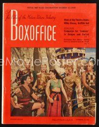 6m079 BOX OFFICE exhibitor magazine Dec 10, 1949 best full-color Samson & Delilah ad, 4pg fold-out!