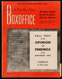 6m077 BOX OFFICE exhibitor magazine July 30, 1949 She Wore a Yellow Ribbon 2-page ad!