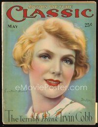 6m119 MOTION PICTURE CLASSIC magazine May 1927 art of pretty Constance Howard by Don Reed!