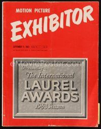 6m074 EXHIBITOR exhibitor magazine September 11, 1963 International Laurel Award winners!