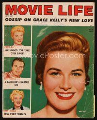 6m154 MOVIE LIFE magazine August 1955 Grace Kelly, Doris Day, Bob Francis & Betty Grable!