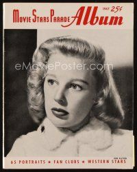 6m160 MOVIE STARS PARADE yearbook magazine 1947 portrait of pretty June Allyson, annual album issue!