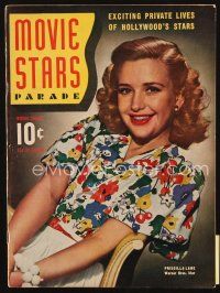 6m155 MOVIE STARS PARADE magazine Winter Edition 1940 portrait of pretty smiling Priscilla Lane!