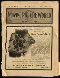6m064 MOVING PICTURE WORLD exhibitor magazine July 29, 1911 earliest version of Dante's Inferno!